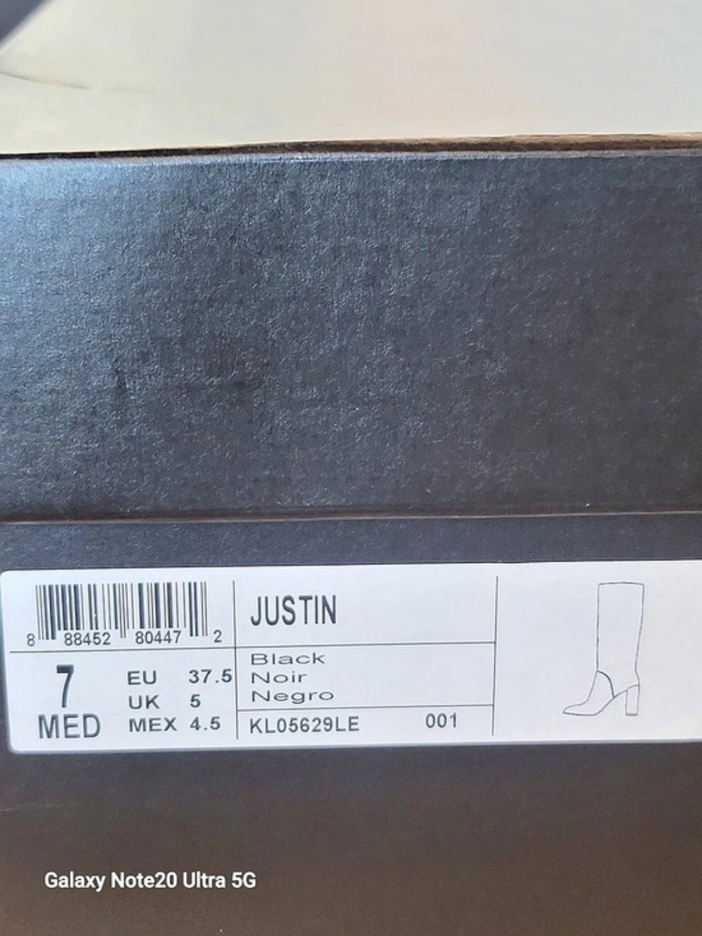 Kenneth Cole Justin Over-the-Knee Leather Boots Black US 7 Like New